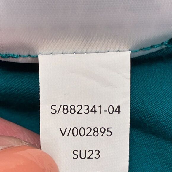 ATHLETA Outbound V-Neck Tee Teal Women’s Size Small - Picture 7 of 9